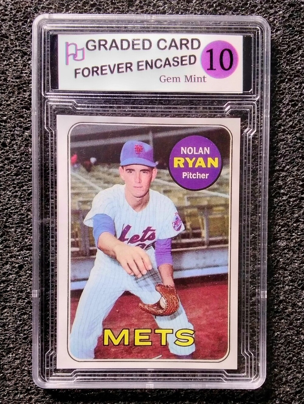 1969 Nolan Ryan Mets HOF Baseball Rookie Card  Gem Mint Condition